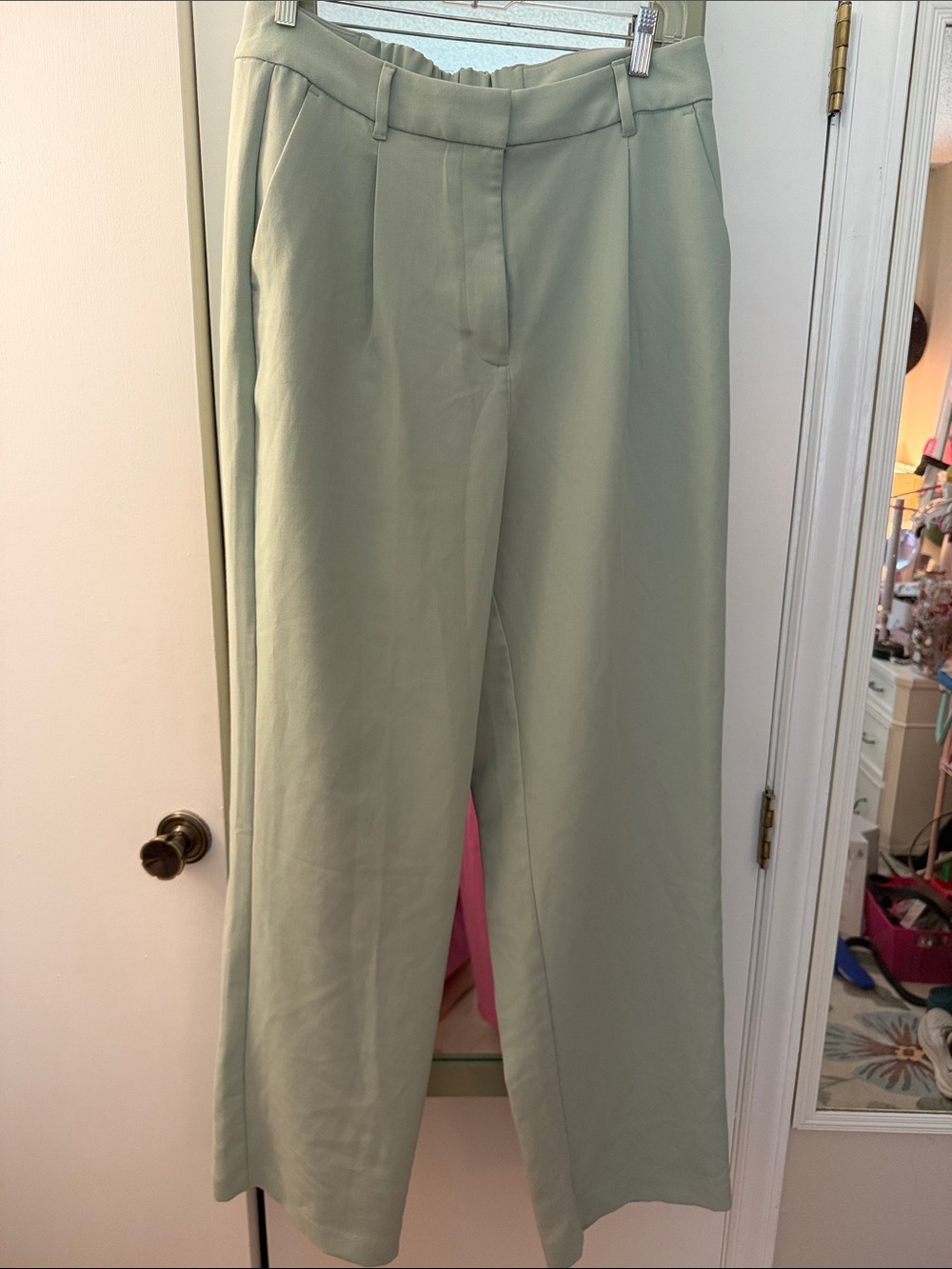 Old Navy Sage Green Wide-Leg Trousers